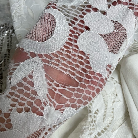 Nookie Lady Lace Midi Dress in White Medium - Picture 13 of 14